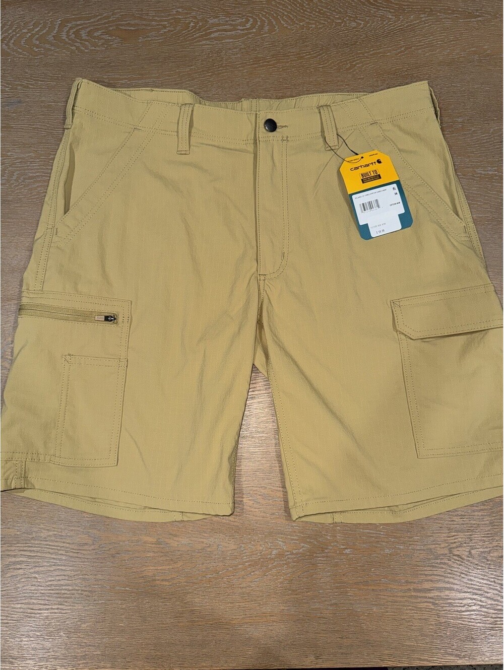 Carhartt Relaxed 10" Force Ripstop Cargo Shorts Men's Sz 36 Sandstone Khaki NWT